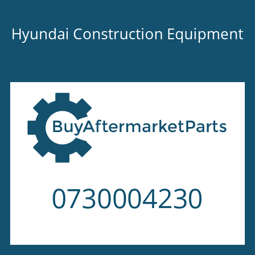 Hyundai Construction Equipment 0730004230 - WASHER