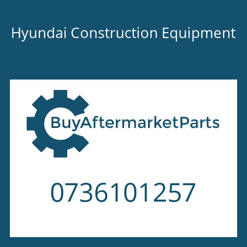 Hyundai Construction Equipment 0736101257 - TORX SCREW