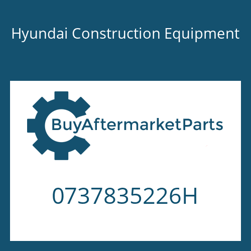 Hyundai Construction Equipment 0737835226H - UNION SCREW
