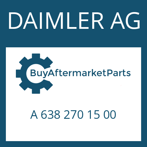 DAIMLER AG A 638 270 15 00 - 4 HP 20