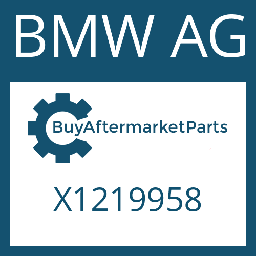 BMW AG X1219958 - 5 HP 18