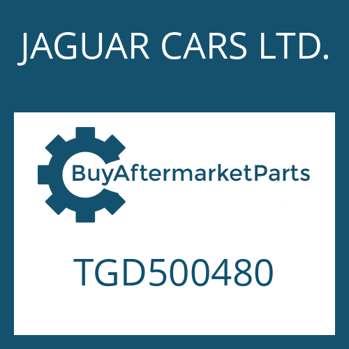 JAGUAR CARS LTD. TGD500480 - 6 HP 26 X