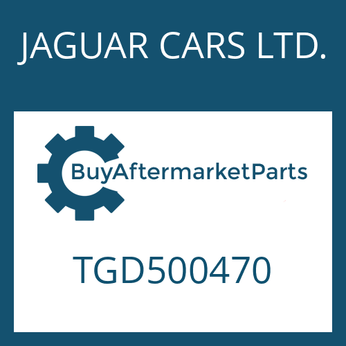 JAGUAR CARS LTD. TGD500470 - 6 HP 26 X