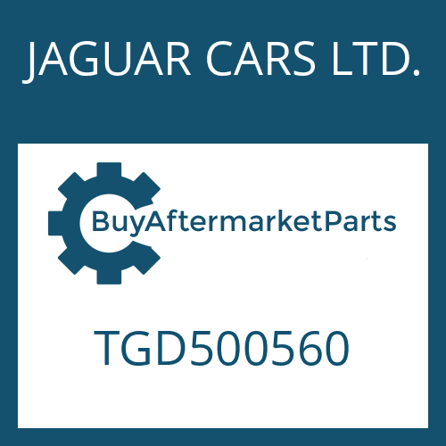 JAGUAR CARS LTD. TGD500560 - 6 HP 26 X
