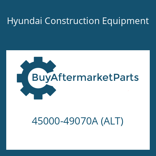 Hyundai Construction Equipment 45000-49070A (ALT) - 6 HP 26 X SW