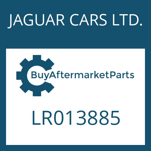 JAGUAR CARS LTD. LR013885 - 6 HP 26 X SW