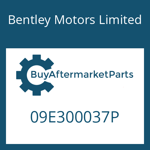Bentley Motors Limited 09E300037P - 6 HP 26 A 61 SW
