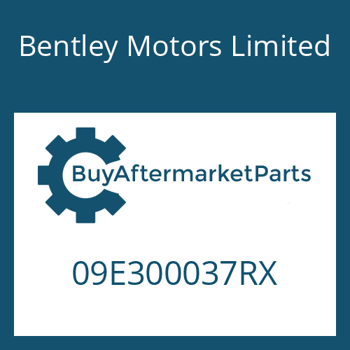 Bentley Motors Limited 09E300037RX - 6 HP 26 A 61 SW