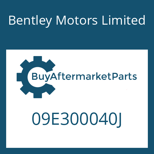 Bentley Motors Limited 09E300040J - 6 HP 26 A 61 SW