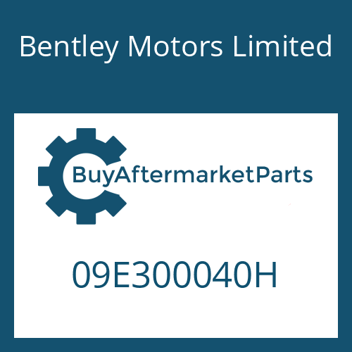 Bentley Motors Limited 09E300040H - 6 HP 26 A 61 SW