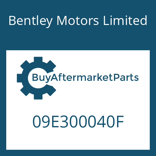 Bentley Motors Limited 09E300040F - 6 HP 26 A 61 SW