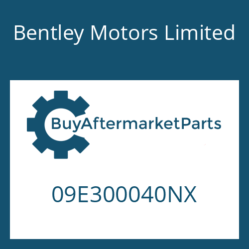 Bentley Motors Limited 09E300040NX - 6 HP 26 A 61 SW