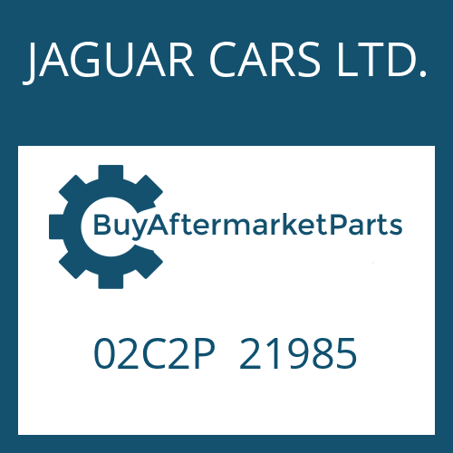 JAGUAR CARS LTD. 02C2P 21985 - 6 HP 28 SW