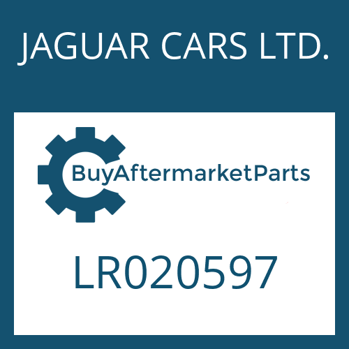JAGUAR CARS LTD. LR020597 - 6 HP 28 X SW