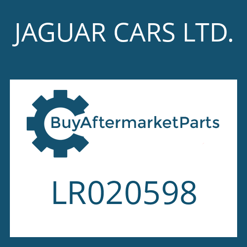 JAGUAR CARS LTD. LR020598 - 6 HP 28 X SW