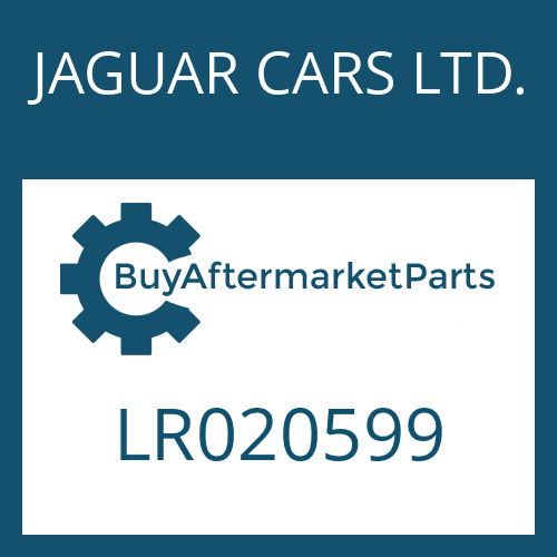JAGUAR CARS LTD. LR020599 - 6 HP 28 X SW