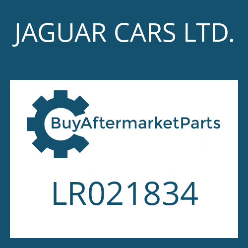 JAGUAR CARS LTD. LR021834 - 6 HP 28 X SW
