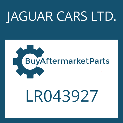 JAGUAR CARS LTD. LR043927 - 6 HP 28 X SW