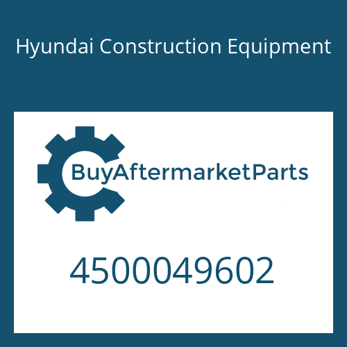Hyundai Construction Equipment 4500049602 - 6 HP 19 SW