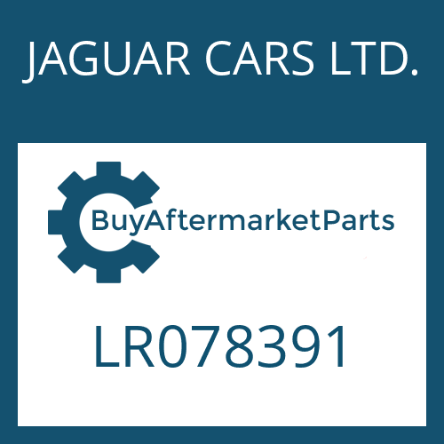JAGUAR CARS LTD. LR078391 - 8P70XH SW