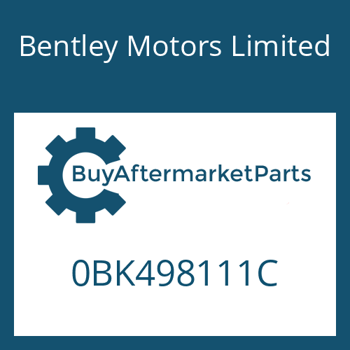 Bentley Motors Limited 0BK498111C - SEAL KIT