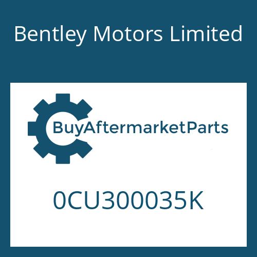 Bentley Motors Limited 0CU300035K - 8HP90A74 SW