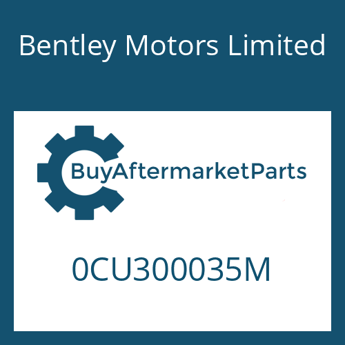Bentley Motors Limited 0CU300035M - 8HP90A74 SW