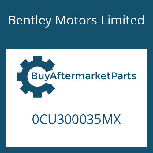 Bentley Motors Limited 0CU300035MX - 8HP90A74 SW