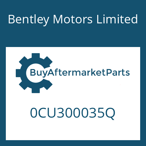 Bentley Motors Limited 0CU300035Q - 8HP90A74 SW