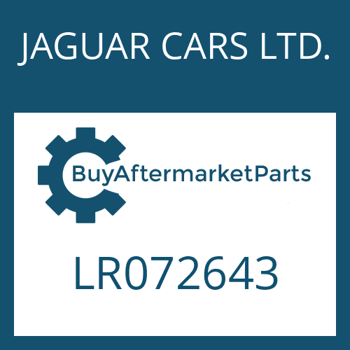 JAGUAR CARS LTD. LR072643 - 9HP48QX SW