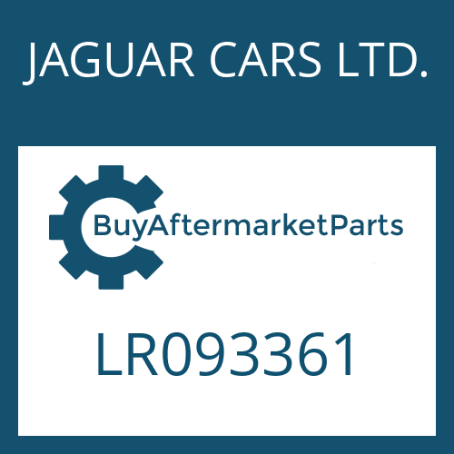 JAGUAR CARS LTD. LR093361 - 9HP48QX SW