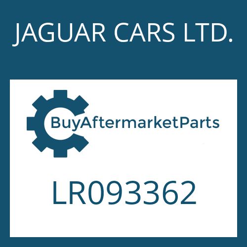 JAGUAR CARS LTD. LR093362 - 9HP48QX SW