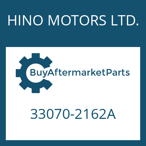 HINO MOTORS LTD. 33070-2162A - 9 S 109 PTO