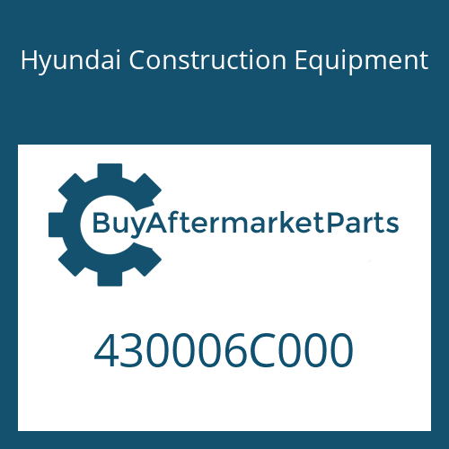 Hyundai Construction Equipment 430006C000 - 6 S 800 TO