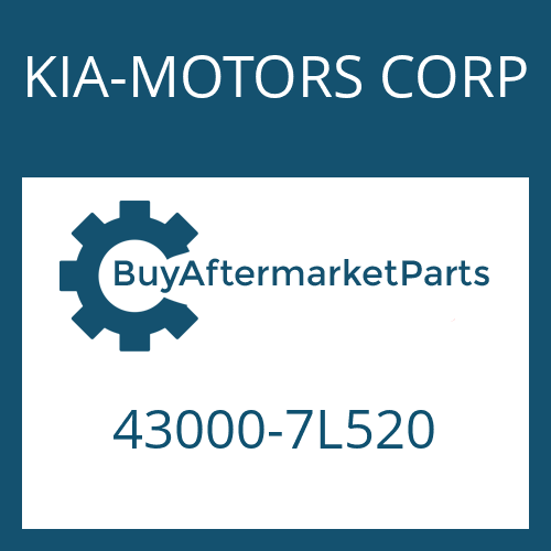 KIA-MOTORS CORP 43000-7L520 - 6 S 1005 TO