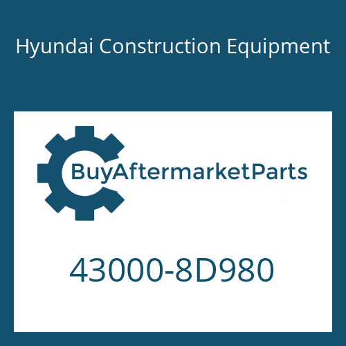 Hyundai Construction Equipment 43000-8D980 - 6 S 1600 BD