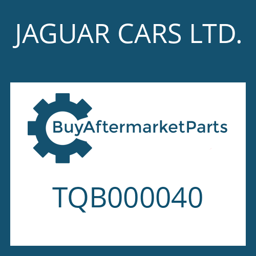 JAGUAR CARS LTD. TQB000040 - WANDLER