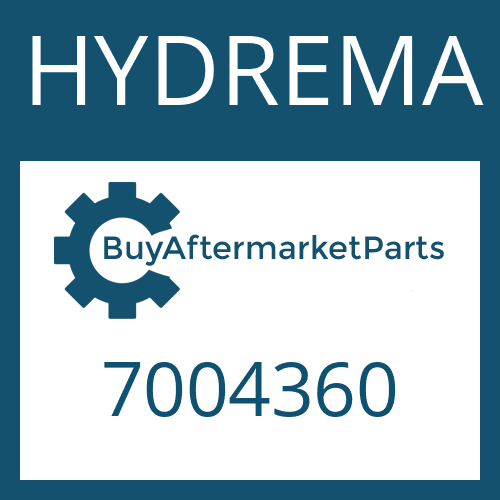 HYDREMA 7004360 - MS-E 3060 II