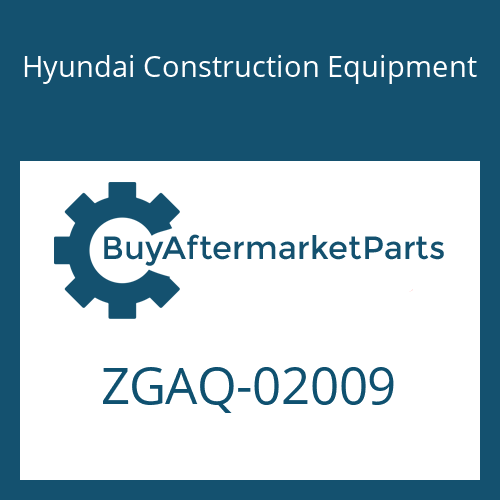 Hyundai Construction Equipment ZGAQ-02009 - PIECE-THREAD
