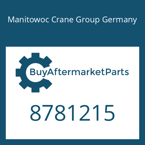 Manitowoc Crane Group Germany 8781215 - OUTPUT SHAFT