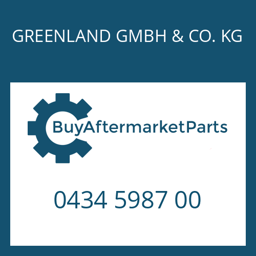 GREENLAND GMBH & CO. KG 0434 5987 00 - VENTIL INSERT