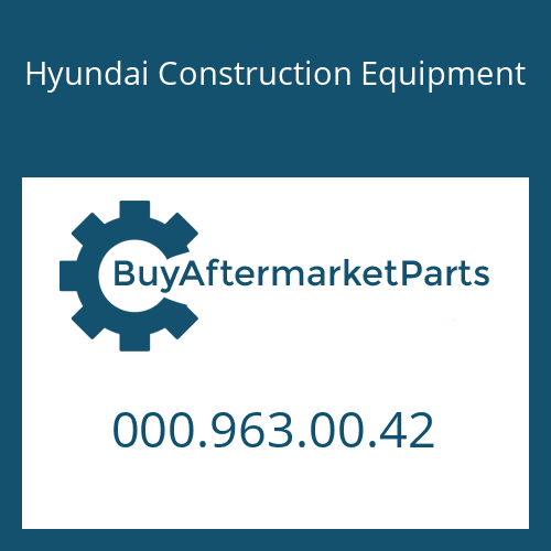 Hyundai Construction Equipment 000.963.00.42 - O-RING