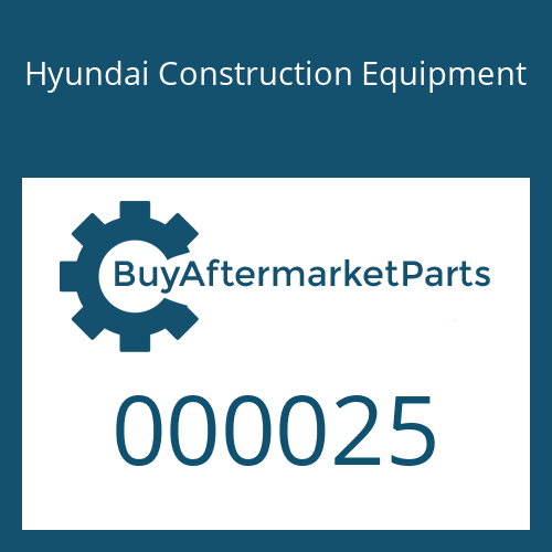 Hyundai Construction Equipment 000025 - BRACKET ASSY