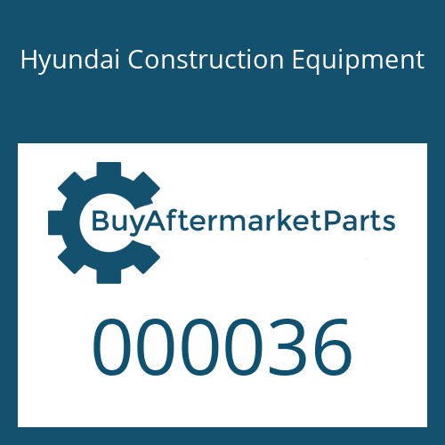 Hyundai Construction Equipment 000036 - BAND