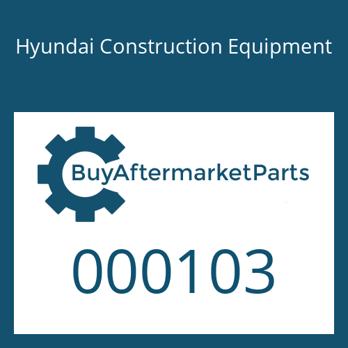 Hyundai Construction Equipment 000103 - BEARING-SPHERICAL