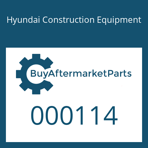 Hyundai Construction Equipment 000114 - BOLT-HEX