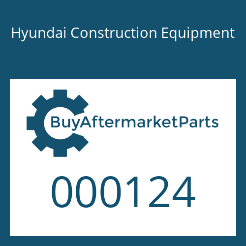 Hyundai Construction Equipment 000124 - BOLT