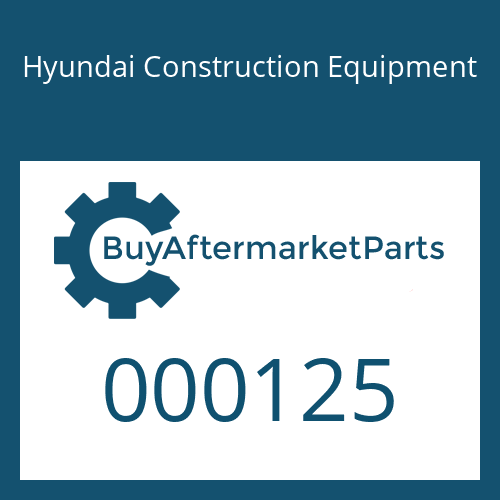 Hyundai Construction Equipment 000125 - BOLT