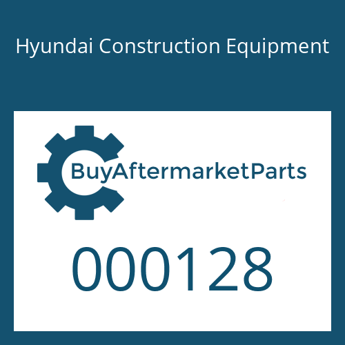 Hyundai Construction Equipment 000128 - BOLT-HEX