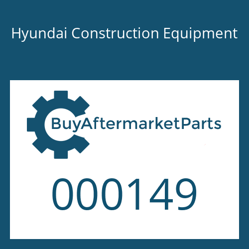Hyundai Construction Equipment 000149 - BOLT-U